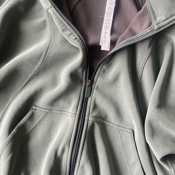 Lululemon scuba green twill sage oversized full zip - Picture 6 of 8